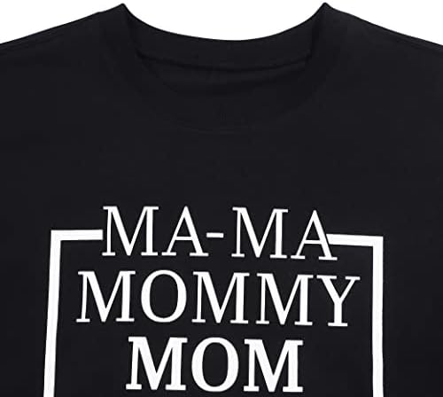 HEBBE Mama Prevelika dukserica za žene mama mama mama mama bruh matice mamine casual pullover vrhove bluze