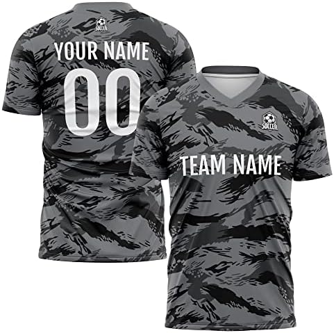 Prilagođeni nogometni Jersey Kids Odrasli personalizirani nogometne majice s logotipom broja tima