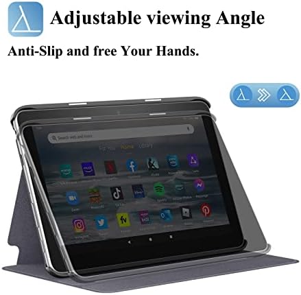 Slučaj Supveco za novi najnoviji model tableta za novi Kindle Fire 7, tanak lagani folijski stalak s automatskim bukom/spavanje za