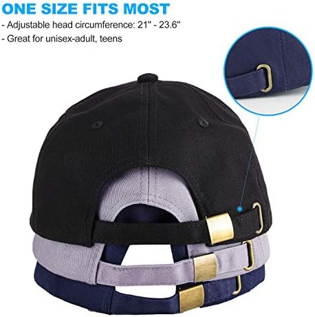 3pcs jednostavna strukturirana bejzbolska kapa, pamučni tatin šešir pogodan za muškarce i žene, podesivi niski profil