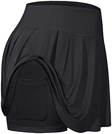 ABOULEOVA cvjetna suknja Ženske kratke hlače za golf visokog struka sportske plisirane suknje kratke hlače s džepovima