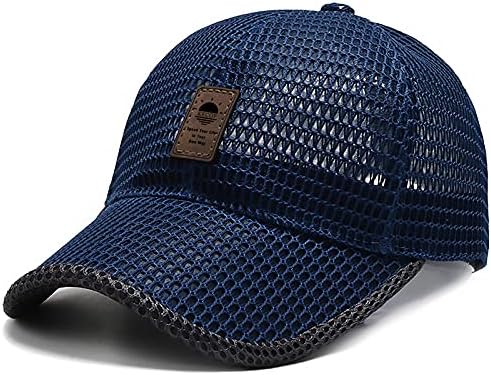 Muški prozračni šešir s punom mrežom ljetna bejzbolska kapa brzo sušeći šešir za trčanje lagani rashladni sportski šešir za vodene