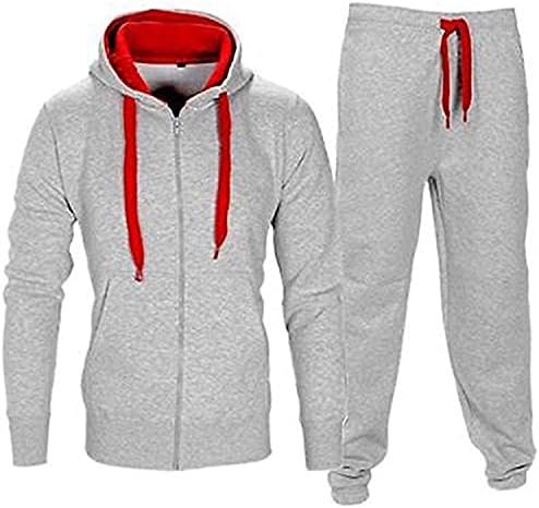 Juicy Trendz® muški tracksUits s kapuljačama s patentnim zatvaračem jogging teretana aktivna odjeća 2 komada set