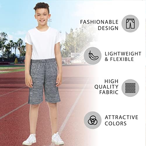 Essential Elements 5 Pack: Boys Youth Athletic Active Sports teretana košarkaške kratke hlače s džepovima