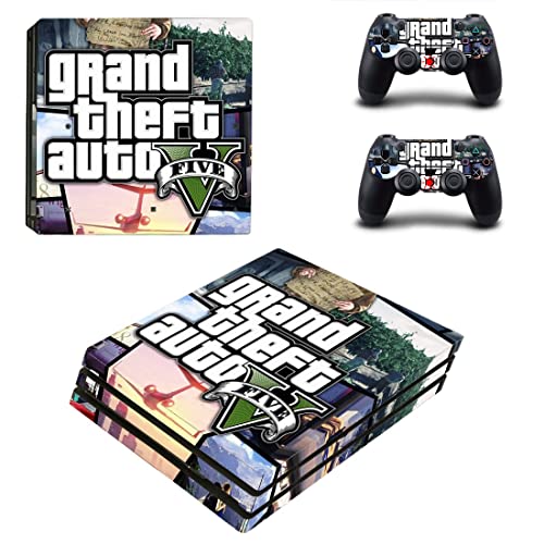 Za PS4 Slim - Game Grand GTA krađa i Auto PS4 ili PS5 naljepnica kože za PlayStation 4 ili 5 konzola i kontrolera naljepnica vinil