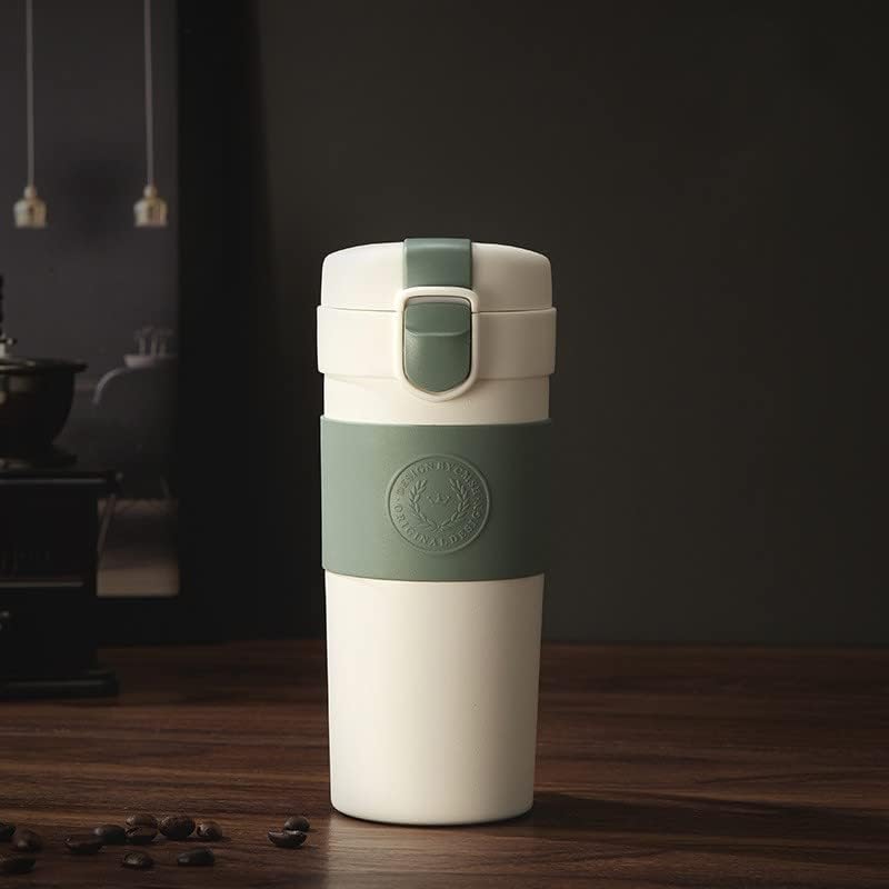 Šalica za kavu, putnička šalica izolirana od nehrđajućeg čelika, dvostruka zidna termos vakuumska puhač-12oz 370ml šalica za kavu