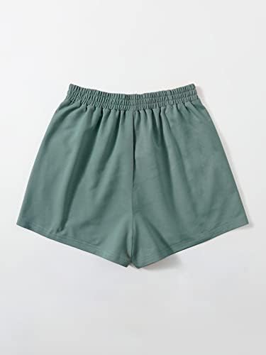 SOLY HUX ženske elastične kratke hlače koje trče visoki struk Blok u boji znoj s džepovima