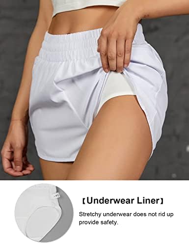 Blooming Jelly ženske brzo suhote trčanje kratkih hlača Sport Sport Sloj Aktivne kratke hlače s džepovima 1,75