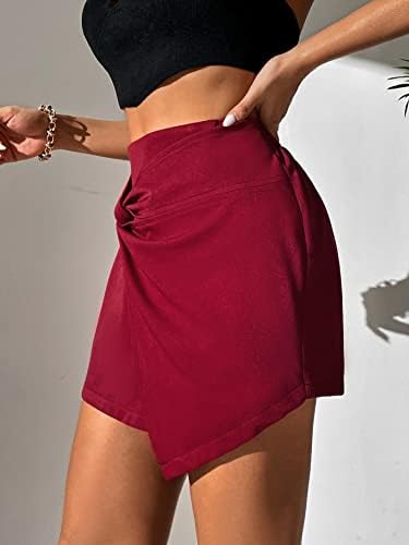 Halcan ženske kratke hlače uvijaju prednje solidne kratke hlače za žene