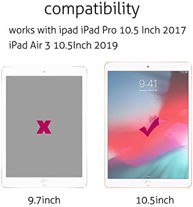 Zaštitna folija Ailun 2Pack za iPad Pro 10,5 2017 iPad Air 3 2019 10,5-дюймовое kaljeno staklo tvrdoće 9H, kompatibilan sa Apple Olovka,