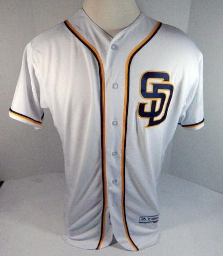 San Diego Padres Frank Garces 60 Igra izdana bijelog Jersey ASG Patch SDP015 - Igra korištena MLB dresova