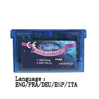 ROMGAME 32 -bitna ručna konzola za video igre Caredge Cartridge Cinderella Magical Dreams eng/Fra/deu/esp/ita jezik EU verzija Blue