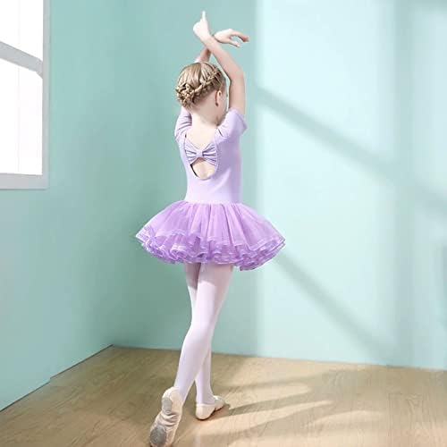 VBGYA BALLET LIOTARDS za djevojke tutu haljine malu djecu s kratkim rukavima baletna suknja balerna odjeća