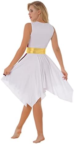Xunzoo ženska ruka u boji Blok hvale plesna tunika Lirička baletna leotard plesna haljina Dance odjeća kostim