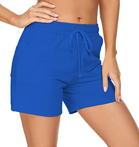Tandisk ženski 5 casual dres pamučne kratke hlače salon joge pidžame hodajući kratke hlače s džepovima aktivna odjeća