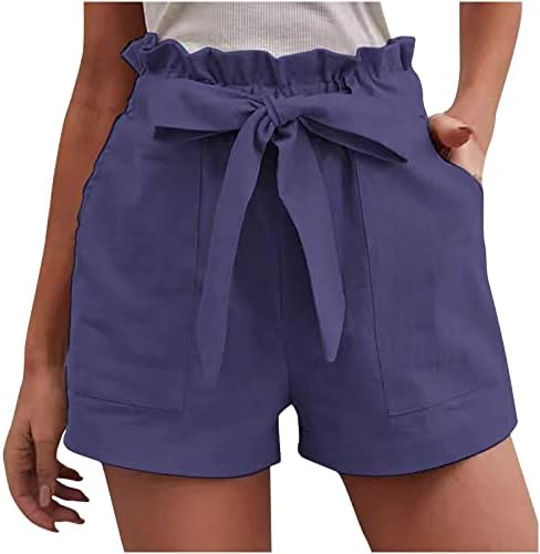 Gamivast 2023 kratke hlače za žene elastični struk povremene ljetne kratke hlače s džepovima kratke hlače udobne lagane kratke hlače