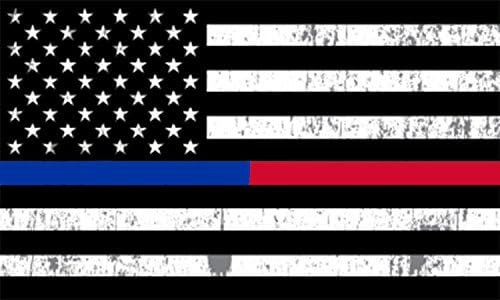Rogue River Tactical Thin Crveno plava linija živi Matter Flag Flag naljepnica naljepnica naljepnica za provedbu zakona Policajci i