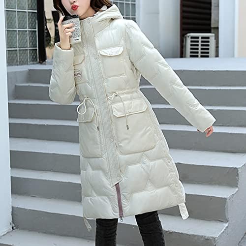 Kaputi za žene zimske duge rukave tople prekrivane jakne modno casual dolje nadu