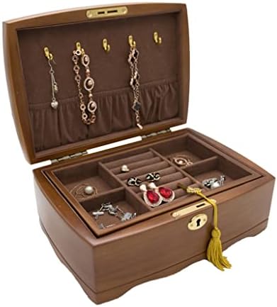 ; Izvrsna Europska retro drvena kutija za pohranu ručno izrađenog nakita kutija za nakit s bravom