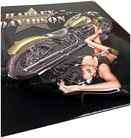 Harley -Davidson Duty poziva babe utisnute limene znakove, 13 x 15 inča - crno