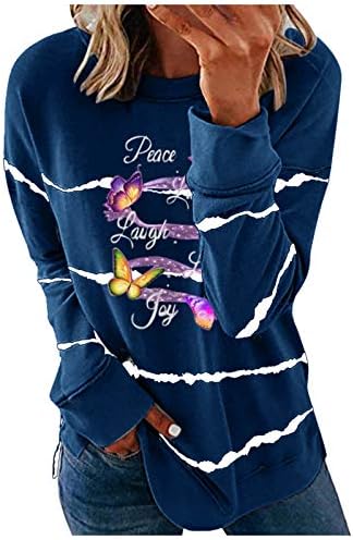 Ženski prugasti pulover u boji bloka Casual labav kroj dugih rukava lagana majica s kapuljačom s prorezom na bočnoj strani Dukserice