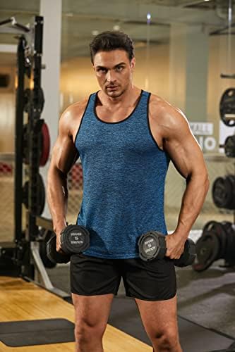 Coofandy muški 3 paket tenk tenk vrhovi y-back trening mišića mišićni majica bez rukava fitnes bodybuilding majice