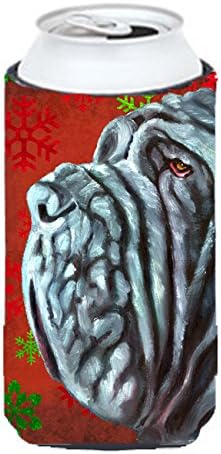 Caroline's Treasures lH9575TBC Neapolitan Mastiff crvene snježne pahuljice Odmor Božić Visoki zagrljaj zagrljaja, može se hladiti zagrljaj