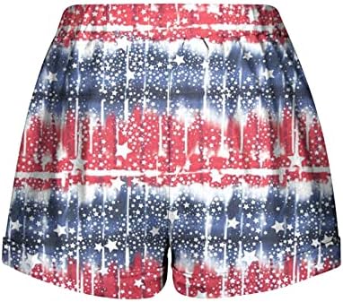 Žene sportske kratke hlače američke zastave tiskar struka struka plus veličina havajska plaža ležerna ploča za plivanje Trunks Sweatpant