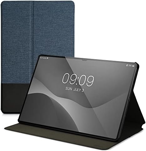 KWMobile futrola kompatibilna sa Samsung Galaxy Tab S8 Plus / S7 Plus / S7 Fe - CASE PU Koža i Canvas poklopac s značajkom stajališta